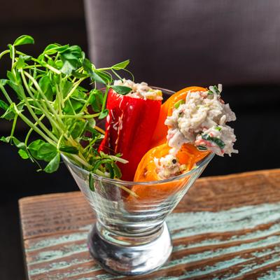 Crab Stuffed Peppers.