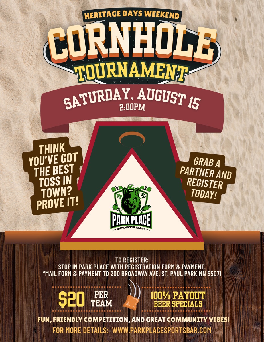 HERITAGE DAYS WEEKEND CORNHOLE TOURNAMENT event photo