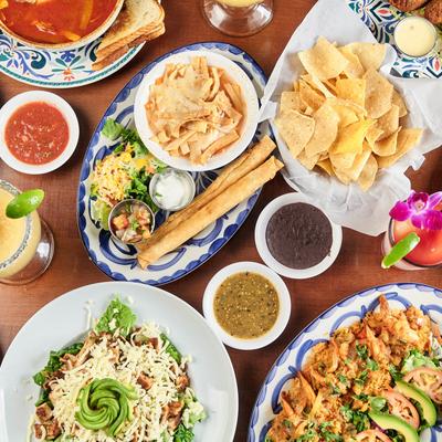 Full table, top view.