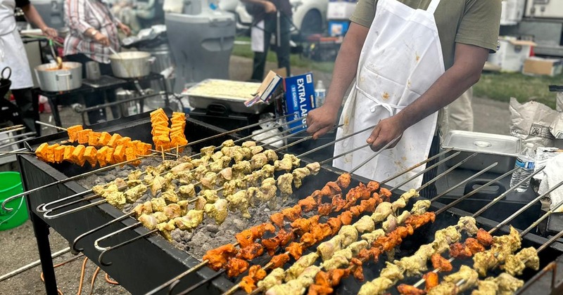 Absolute BBQ, food cooking on grill