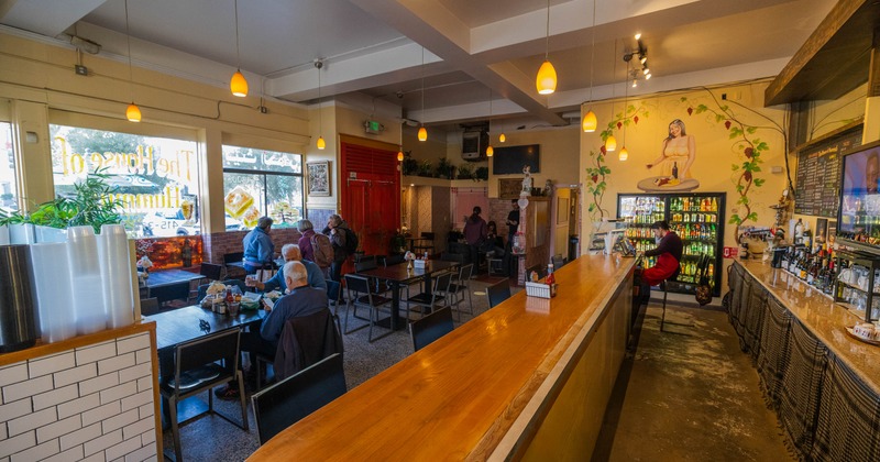 Interior of the restaurant and bar area