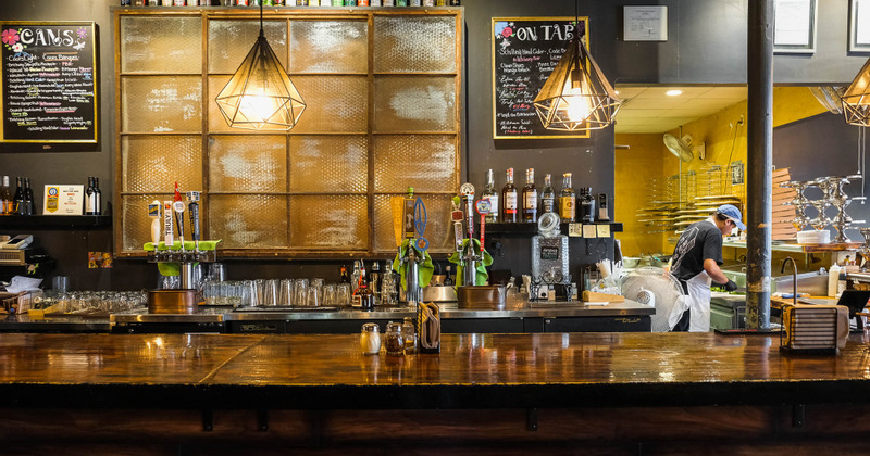 Interior, bar, front view