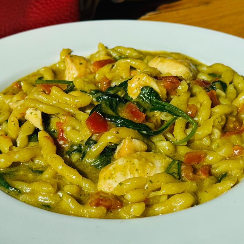 Crispy Chicken Pesto Fusilli photo