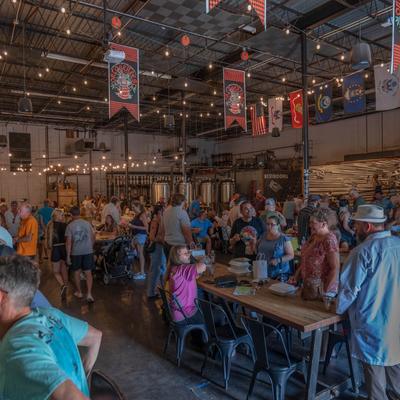 Guests at the restaurant.