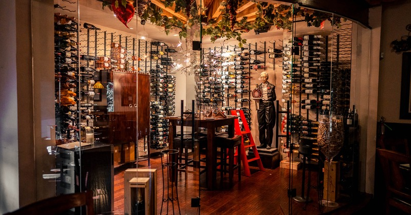 Interior, wine room