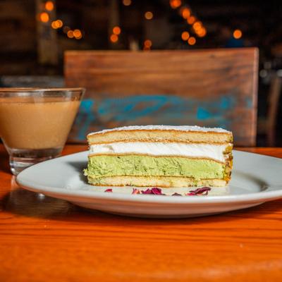 Pistachio Ricotta Cream Cake.