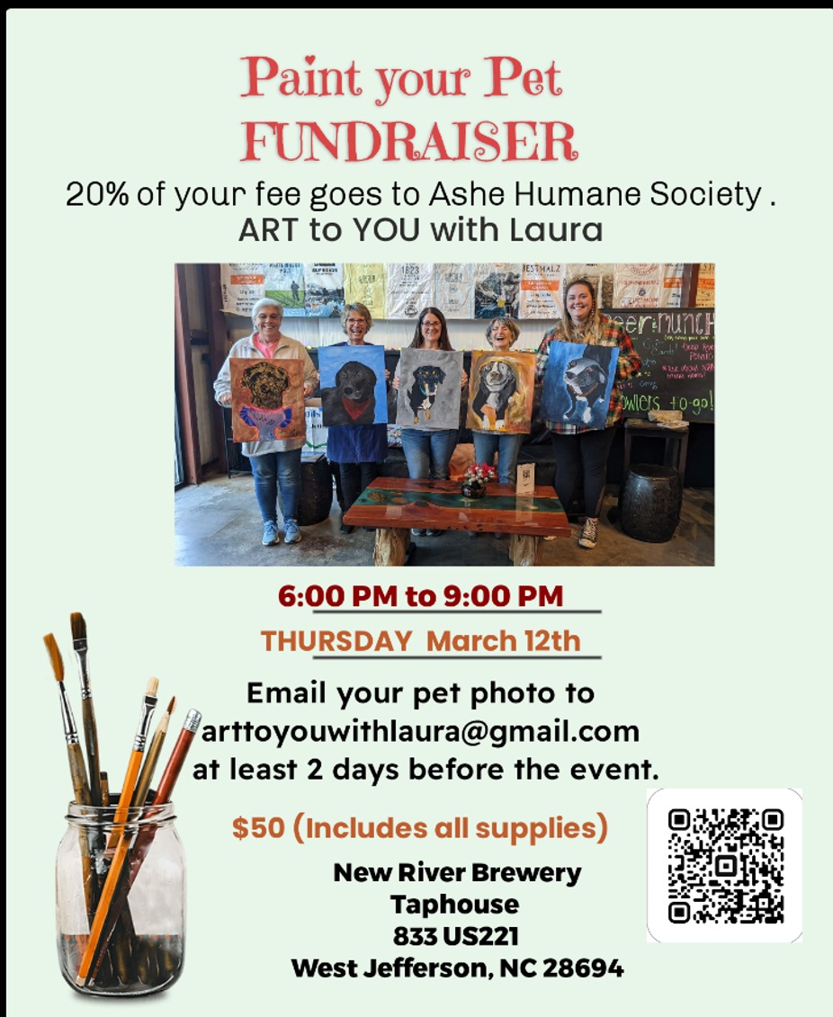 Paint your pet fundraiser event photo