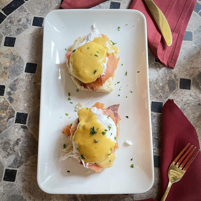 Smoked Salmon Eggs Benedict photo