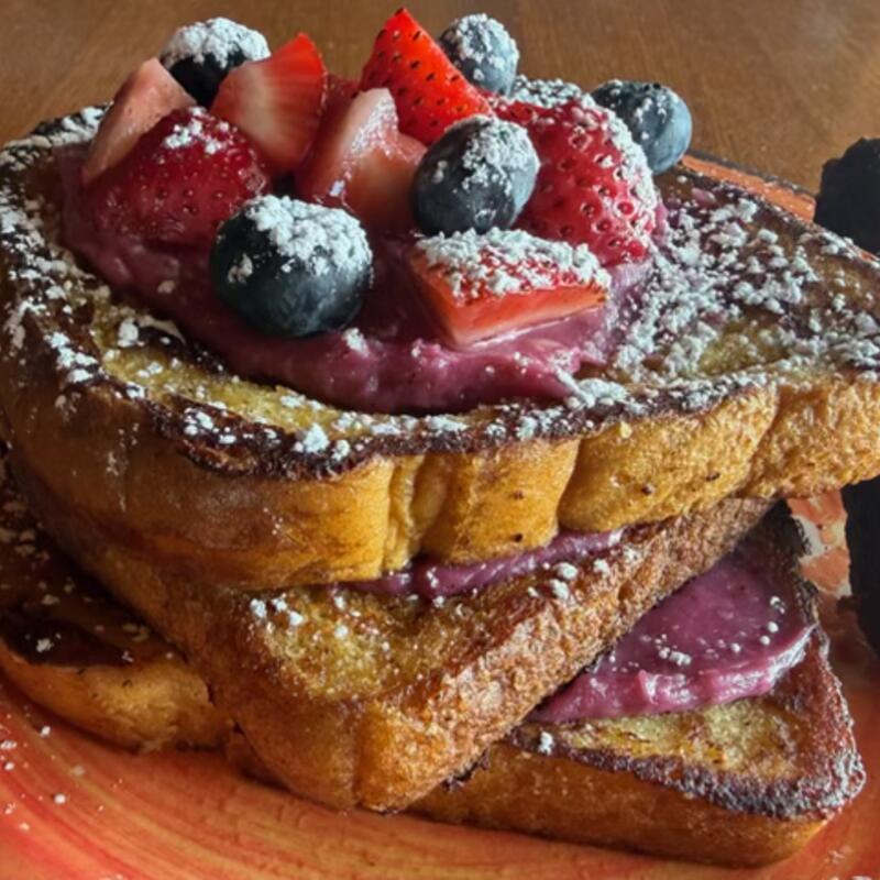 Blackberry Cream Cheese Stuffed French Toast photo