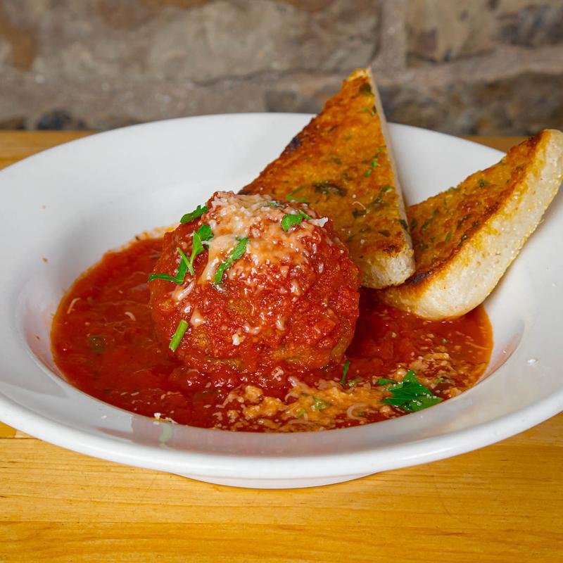 Jumbo Meatball with Garlic Bread photo