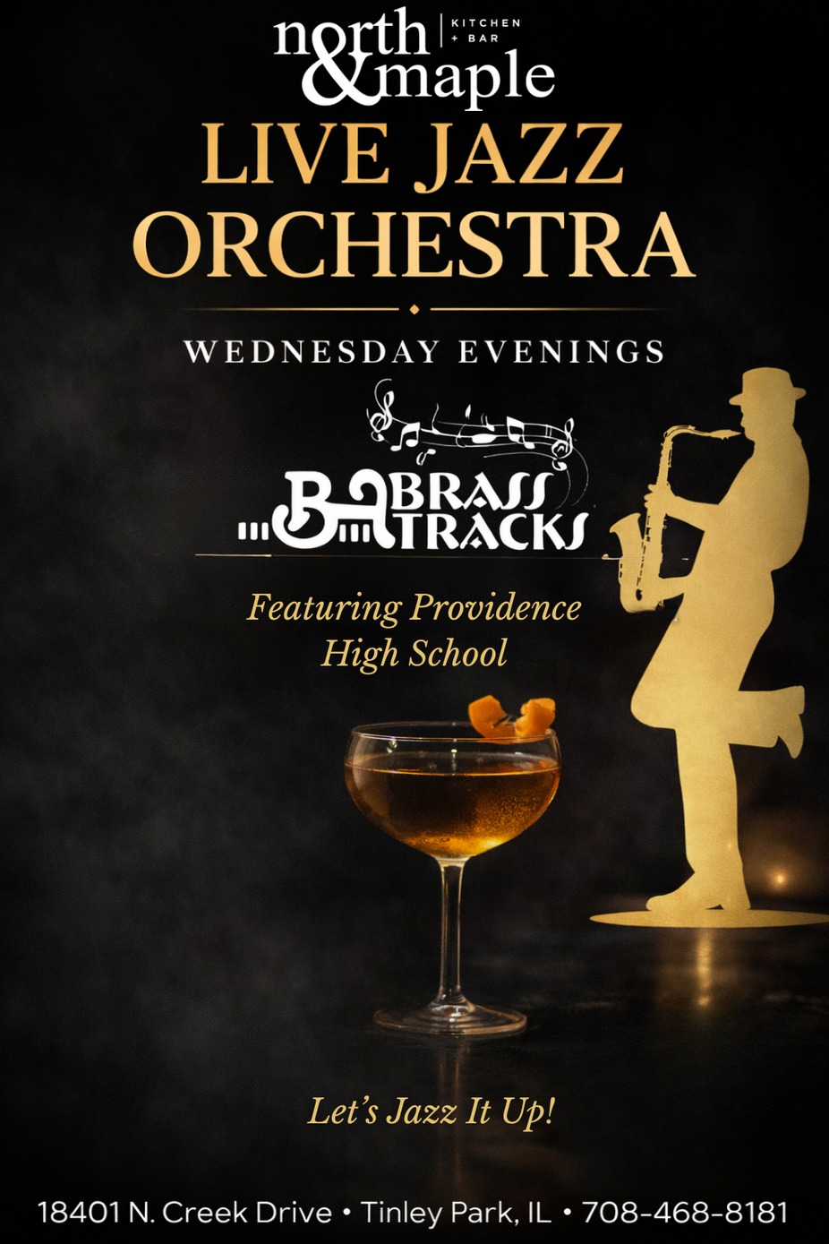 Brass Tracks Jazz Orchestra Featuring Providence H.S. event photo