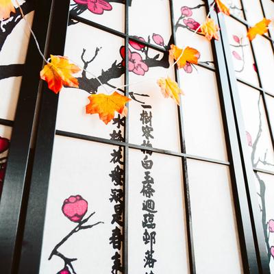 Panel Plum Blossom Screen Room Divider.