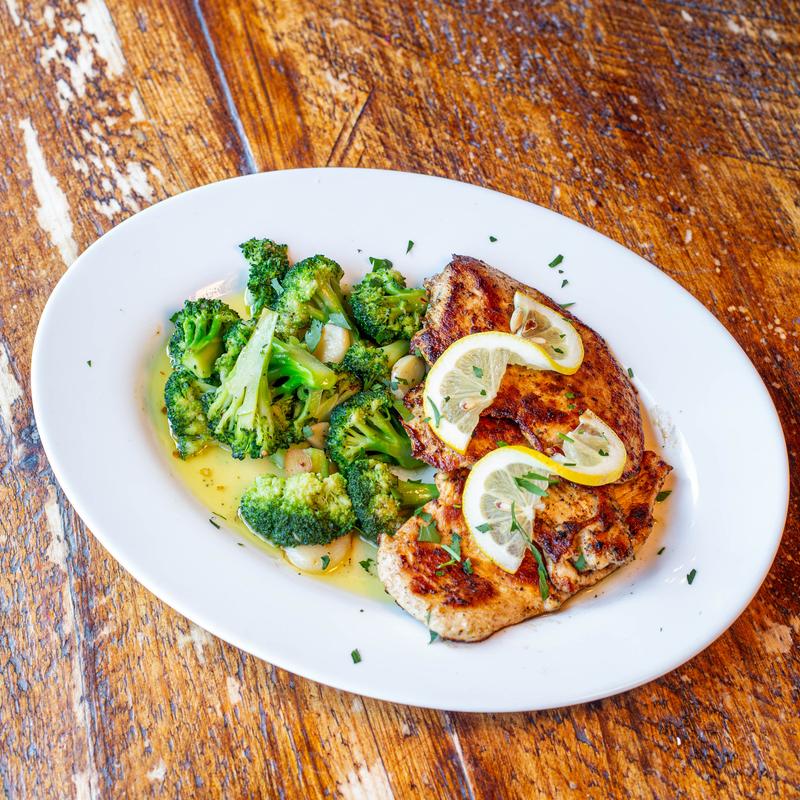 Grilled Chicken with Spinach or Broccoli photo