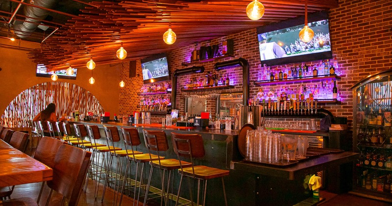 Interior, bar counter area