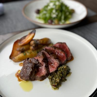 6oz Filet Mignon photo 6oz Filet Mignon - olive oil fingerling potatoes, thyme demi