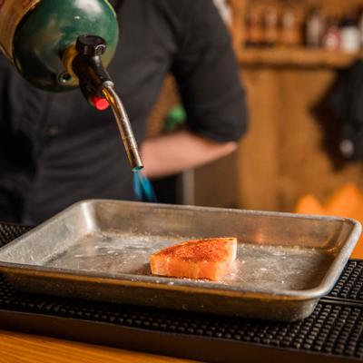 Staff preparing food