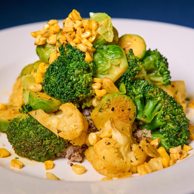 Charred Broccoli & Cauliflower Bowl photo