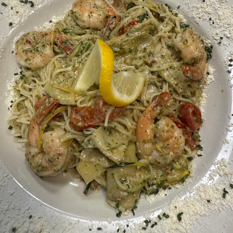 menu item 17 of 25, Shrimp Pesto Pasta