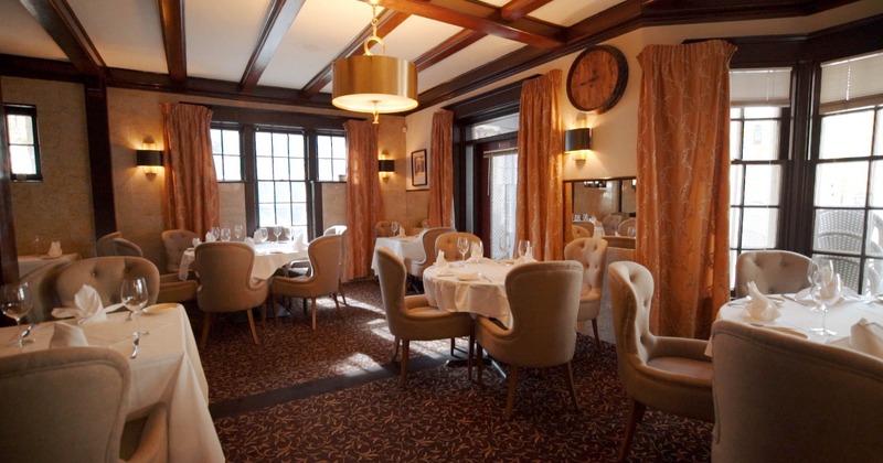 Interior, seating area, tableware