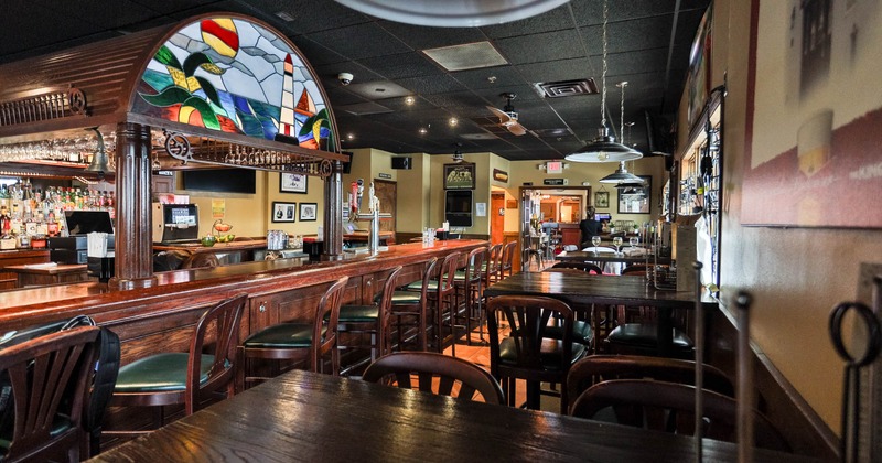 Interior, bar and dining area