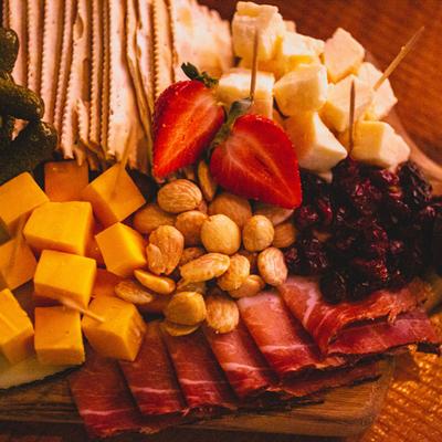Cheese & Charcuterie Board, top view