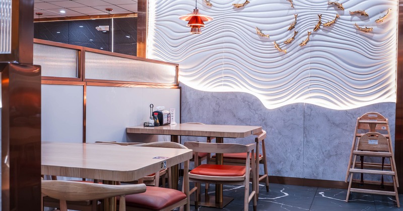 Interior seating area