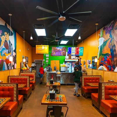 The venue's interior.