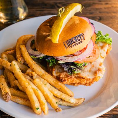 The lone star chicken sandwich.