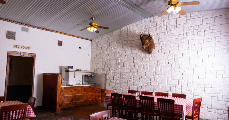 Interior seating area
