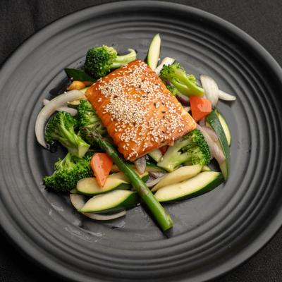 Salmon Teriyaki.