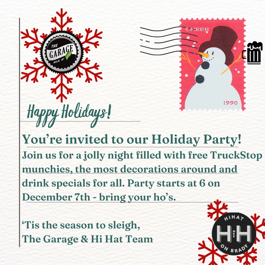 Garage and Hi Hat Holiday Party! event photo