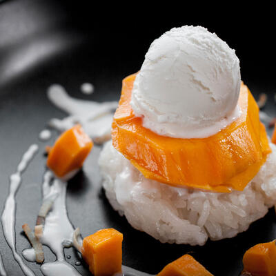 Cream and pumpkin dessert