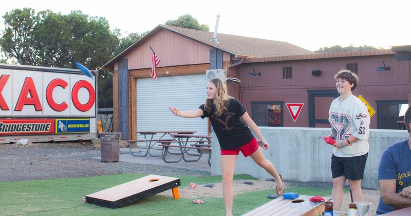 Exterior, mini-golf course
