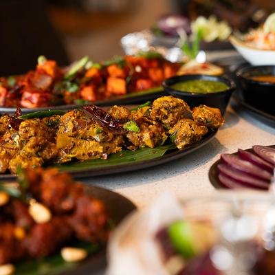 Food assortment, close up.