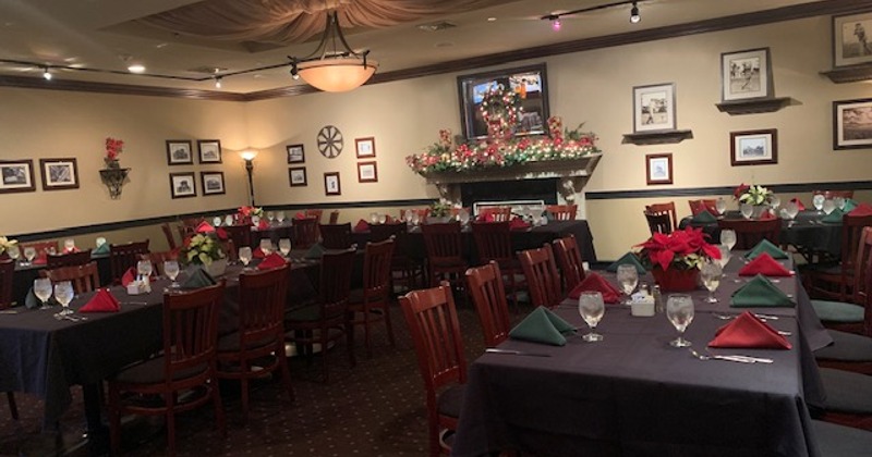 Holiday colors and festive arrangements