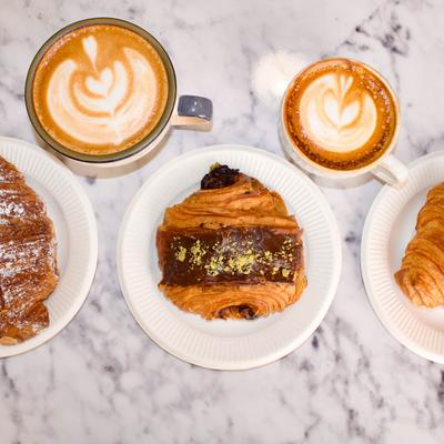 Desserts and coffee.