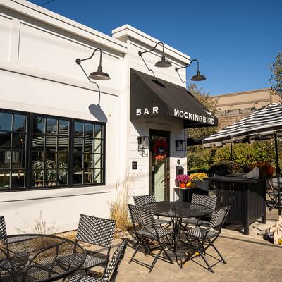 Exterior, seating area.