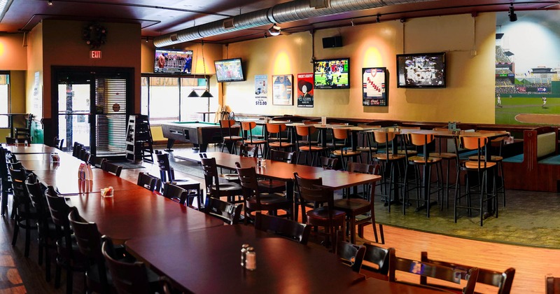 Interior, tables and seats