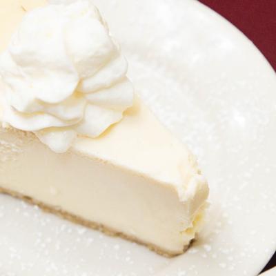 Slice of cheesecake.