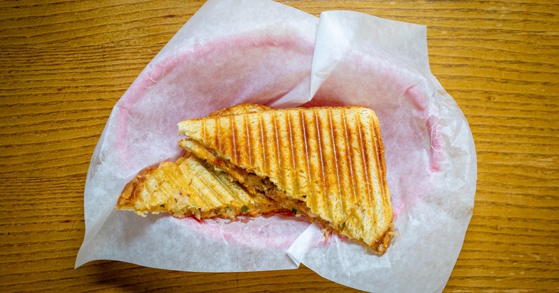 Crab grilled sandwich