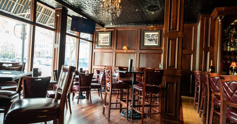 Seating area with a TV