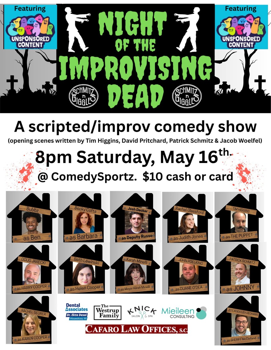 Night of the Improvising Dead (featuring Unsponsored Content) event photo