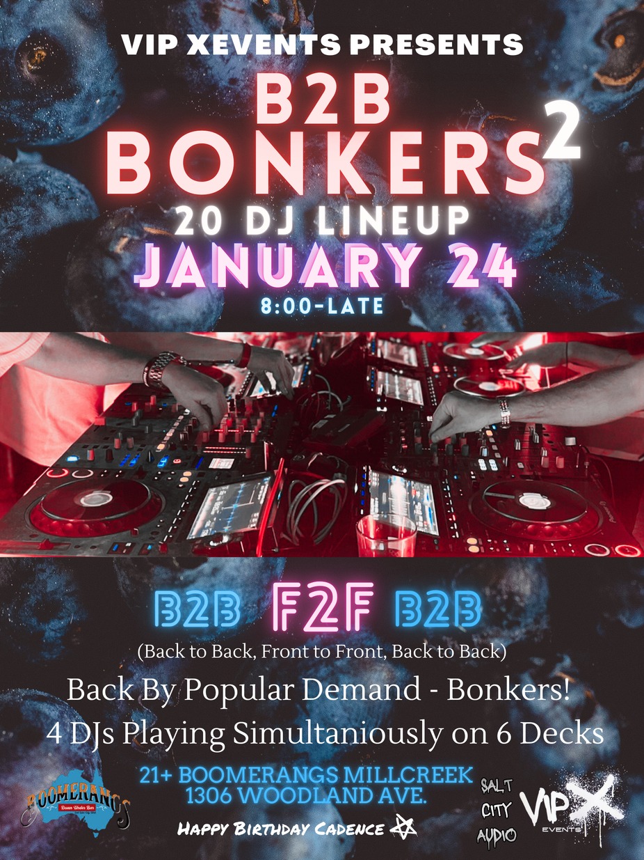 B2B BONKERS² – The Ultimate DJ Experience! event photo