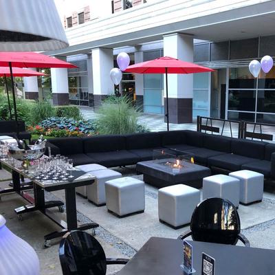 Group seating on the Suite Outdoor Patio.