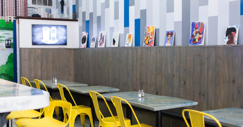 Interior, seating area