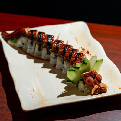 Chef's special dragon roll.