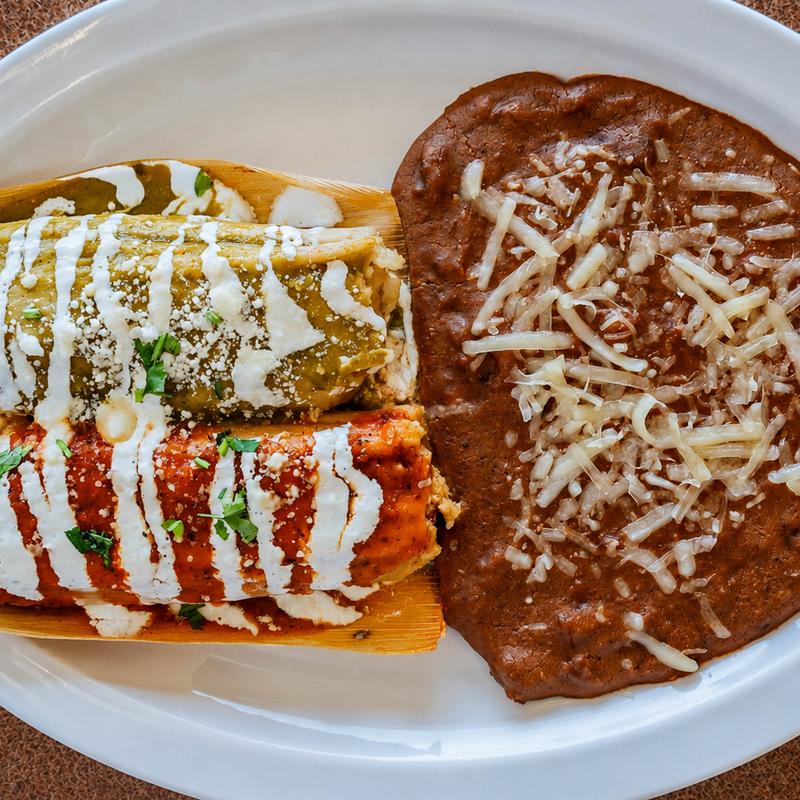 menu item 8 of 9, 3 Tamales