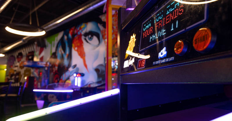 Basketball game cloesup