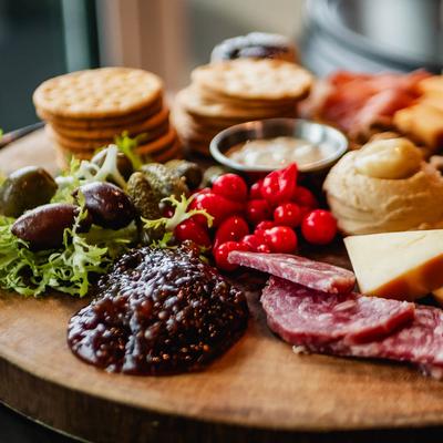Charcuterie board.