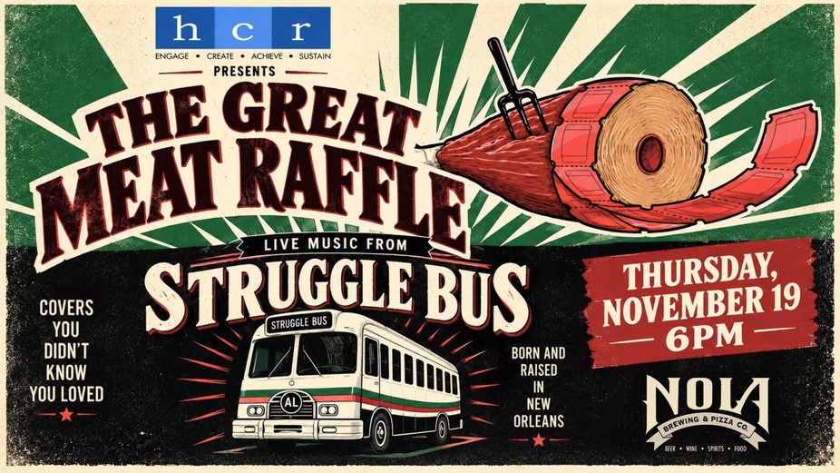 FREE LIVE MUSIC: The Great Meat Raffle featuring Struggle Bus event photo